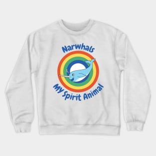 Unicorn Of The Sea Narwhals Cute Sea Animal Crewneck Sweatshirt